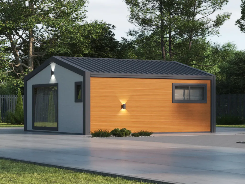 Гараж Effect в стиле фахверк